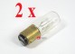 2 X naaimachine lockmachine lampje bajonet 15 Watt L01